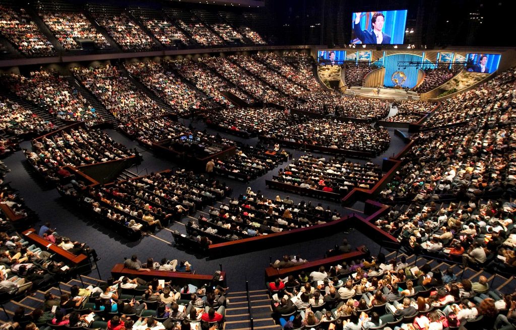 Phòng nhóm của hội thánh Lakewood Church.
