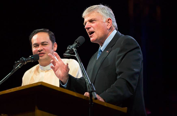 Mục sư Franklin Graham tại sự kiện.