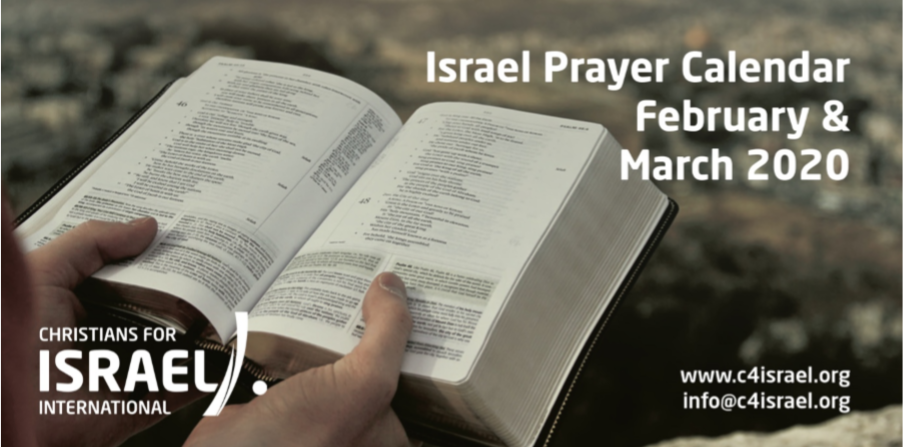 Lich Cầu Nguyện Cho Israel Tháng 3 – 2020