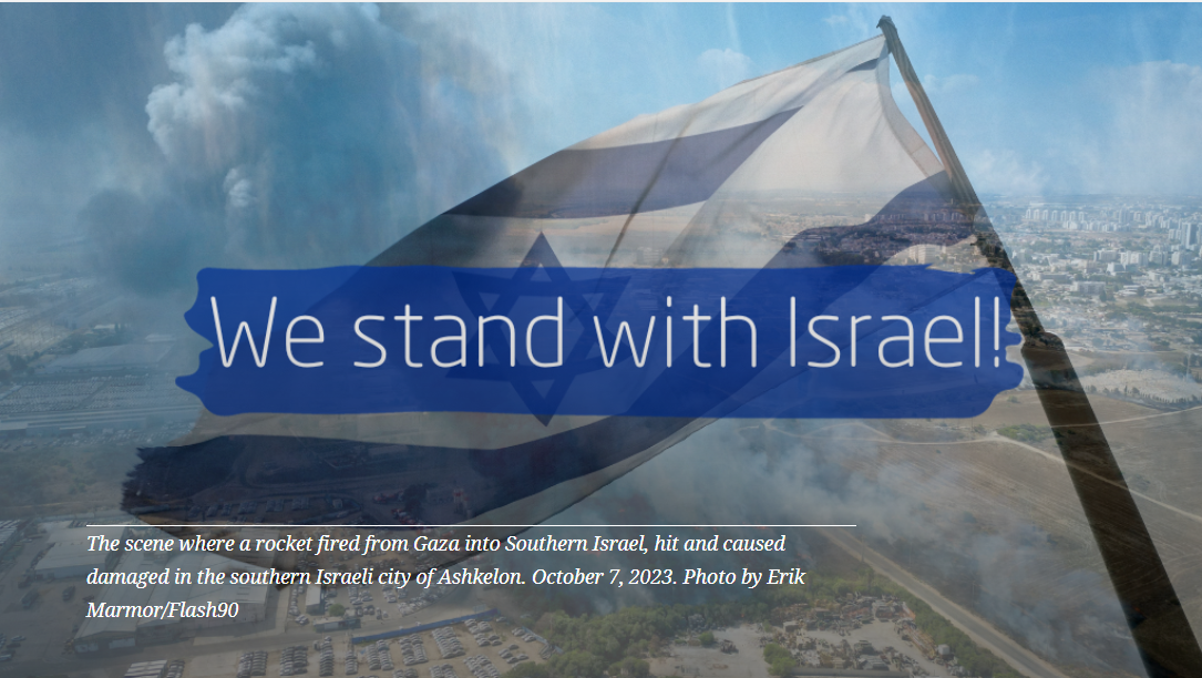 THƯ KÊU GỌI GIÚP ĐỠ NGƯỜI DÂN ISRAEL