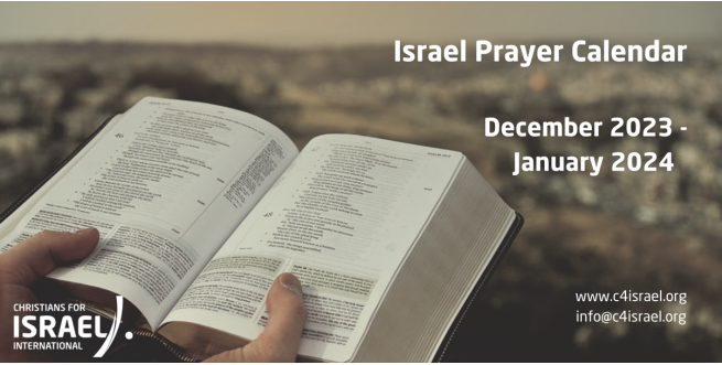 LỊCH CẦU NGUYỆN CHO ISRAEL THÁNG 12/2023