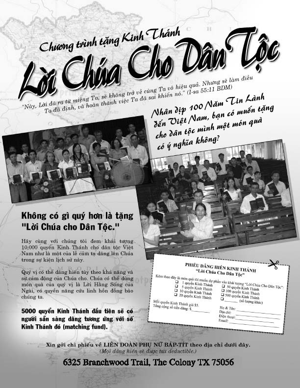 Dự Án "Lời Chúa Cho Dân Tộc"