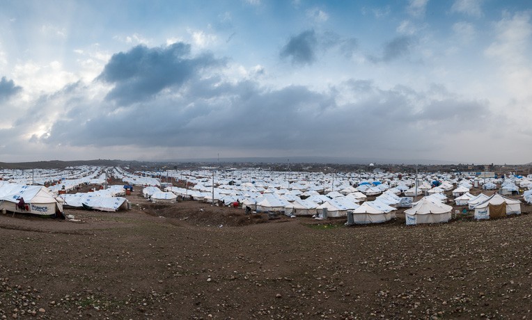 Một khu tị nạn tại Iraq