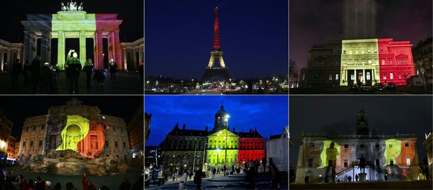 Nhiều thành phố trên thế giới hướng lòng về Brussels.