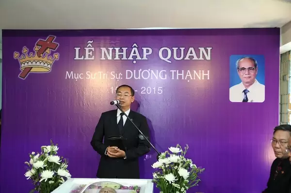 MSNC Nguyễn Hải Bằng, Ủy viên Ban Đại Diện Tin Lành TP Đà Nẵng, hướng dẫn chương trình Lễ nhập quan.