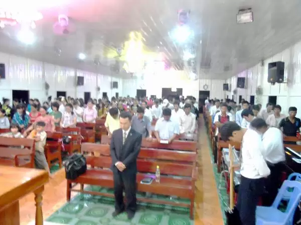 Quang cảnh buổi truyền giảng.