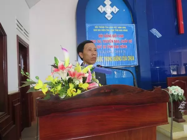 MSNC Hầu Văn Lầu hướng dẫn chương trình bồi linh.