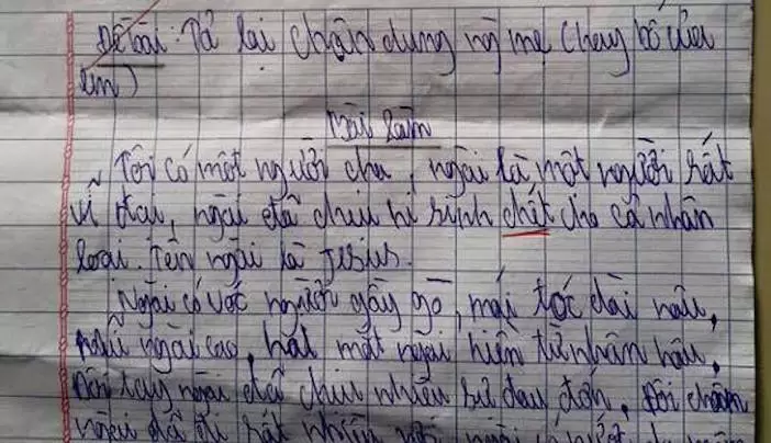 Bài Văn Làm Chứng Về Chúa Của Một Em Thiếu Niên