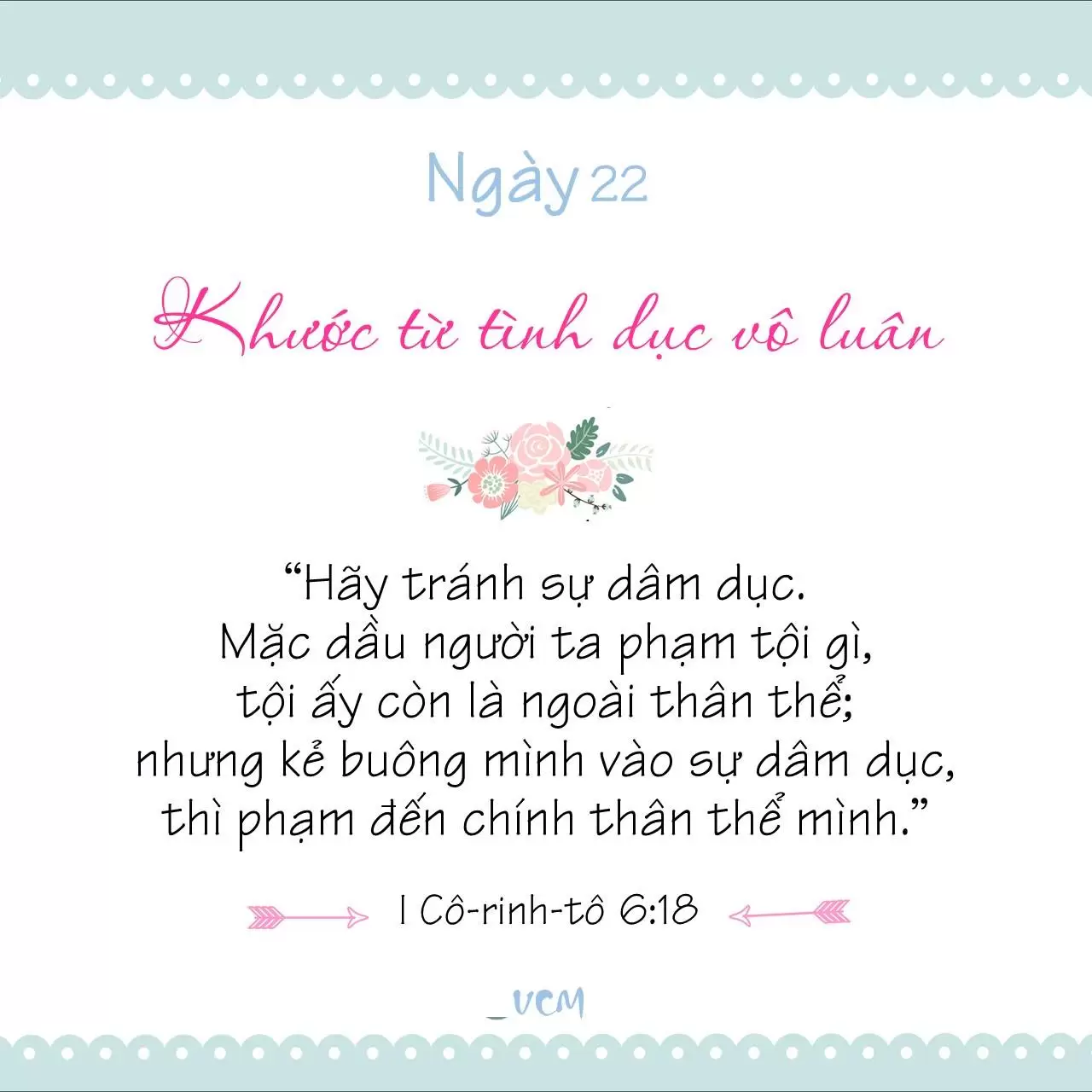 Ngày 22: Cầu Nguyện Cho Con Khước Từ Tình Dục Vô Luân
