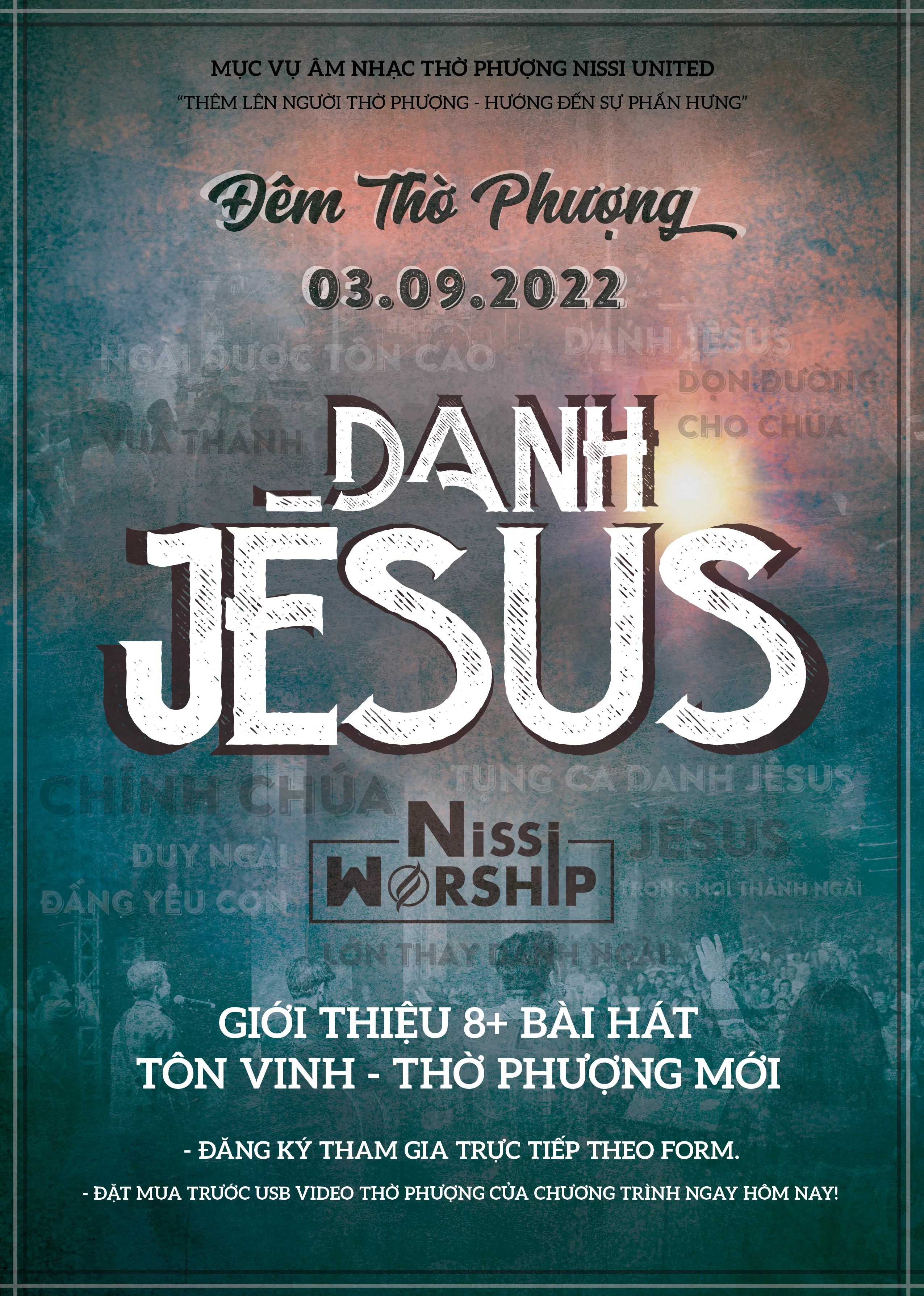 GIỚI THIỆU ĐÊM THỜ PHƯỢNG 'DANH JÊSUS' | 03.09.2022 | NISSI UNITED