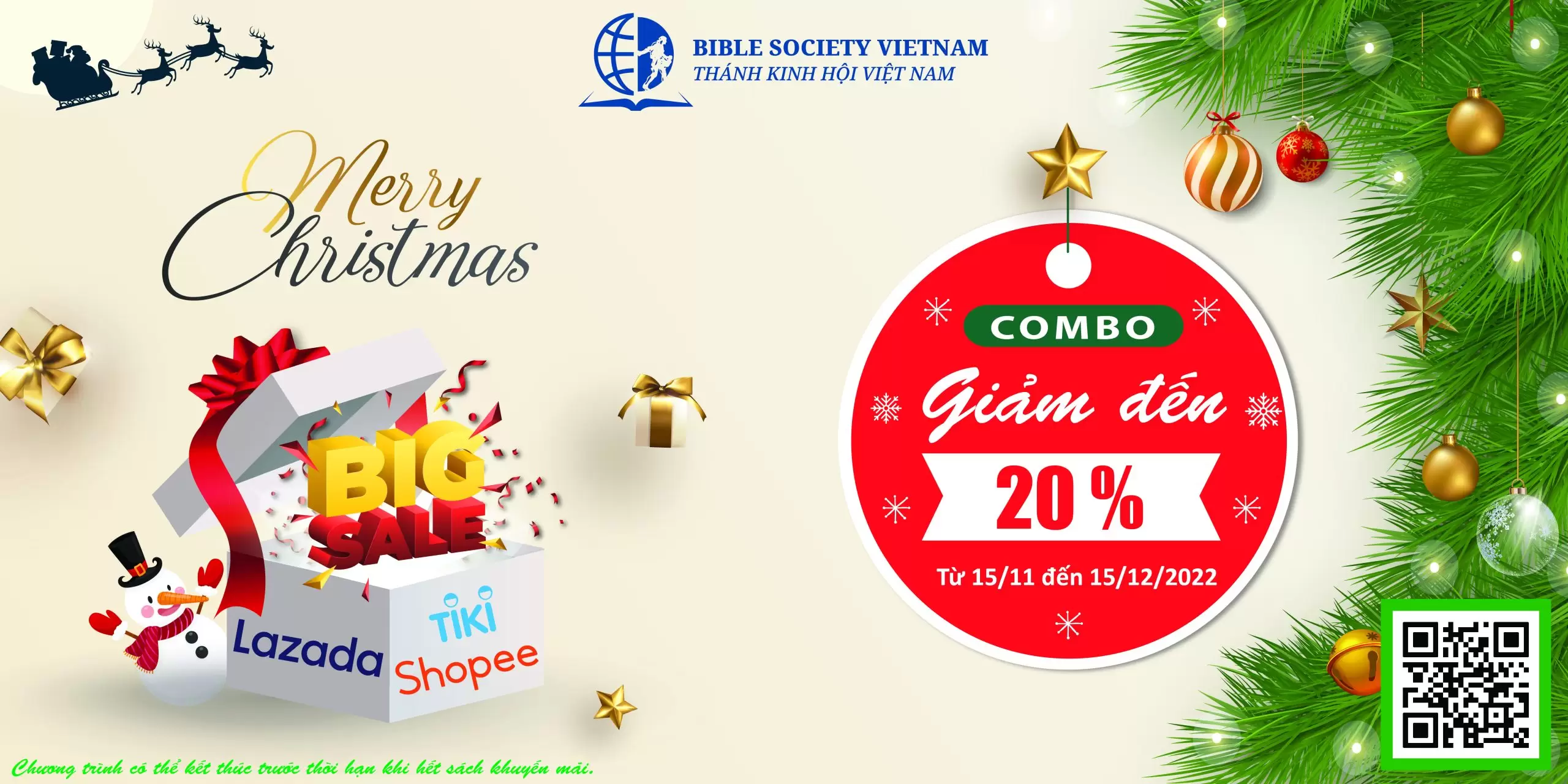 Chương Trình Giảm Giá Lễ Giáng Sinh 2022