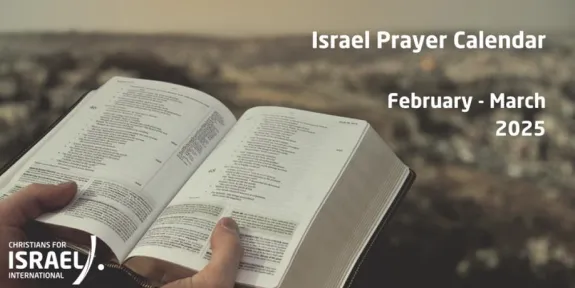 LỊCH CẦU NGUYỆN CHO ISRAEL THÁNG 3/2025
